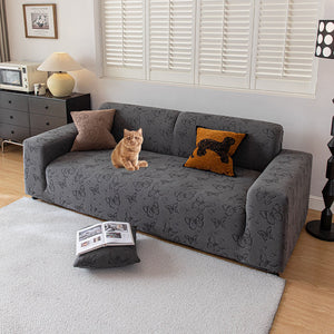 Washable Stretch Soft Sofa Cushion Covers L Shape Sofa Slipcovers Anti Slip Furniture Decor Protector for Pets  ﻿