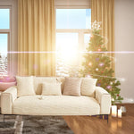 Plush Warm Sofa Couch Cover, Washable Couch Covers, Non Slip Sectional Sofa Slipcover ﻿