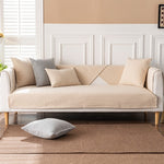 Non-Slip Linen Sofa Cover for Sectionals - Perfect Fit, Wrinkle Resistant & Machine Washable