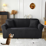 Stretch Sofa Cover - Washable Slipcover for Couch, Non-Slip Elastic Furniture Protector - Pet & Kid-Friendly
