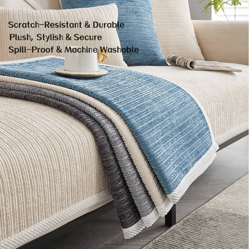 Pet Proof Sofa Cover, Waterproof & Scratch Resistant Couch Protector for Dogs Cats, Non-Slip Chenille Fabric ﻿ ﻿