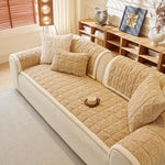 Sofa Cover Fuzzy Couch Cover for Pet, Couch Covers for Dogs Washable Non-Slip Sofa Slipcover Cushion Protector Pets Friendly Mat Bed ﻿