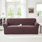 1 Piece Stretch Couch Covers for 3 Cushion Couch, Jacquard Sofa Cover with Non-Slip Elastic Bottom, Thickened Slipcover Furniture Protector for Dogs