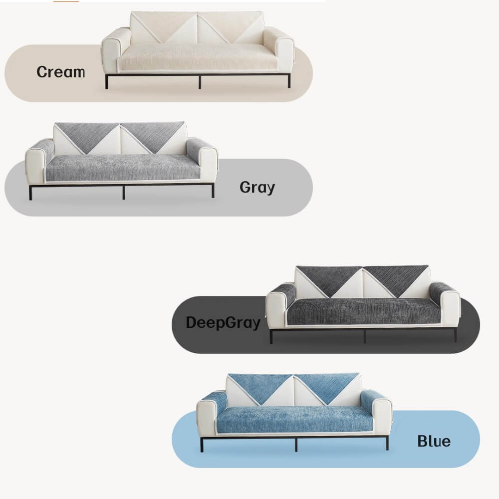 Pet Proof Sofa Cover, Waterproof & Scratch Resistant Couch Protector for Dogs Cats, Non-Slip Chenille Fabric ﻿ ﻿