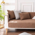 Non-Slip Linen Sofa Cover for Sectionals - Perfect Fit, Wrinkle Resistant & Machine Washable