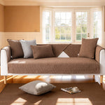 Non-Slip Linen Sofa Cover for Sectionals - Perfect Fit, Wrinkle Resistant & Machine Washable