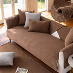 Non-Slip Linen Sofa Cover for Sectionals - Perfect Fit, Wrinkle Resistant & Machine Washable