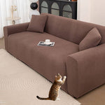 Stretch Sofa Cover - Washable Slipcover for Couch, Non-Slip Elastic Furniture Protector - Pet & Kid-Friendly