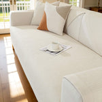 Non-Slip Linen Sofa Cover for Sectionals - Perfect Fit, Wrinkle Resistant & Machine Washable