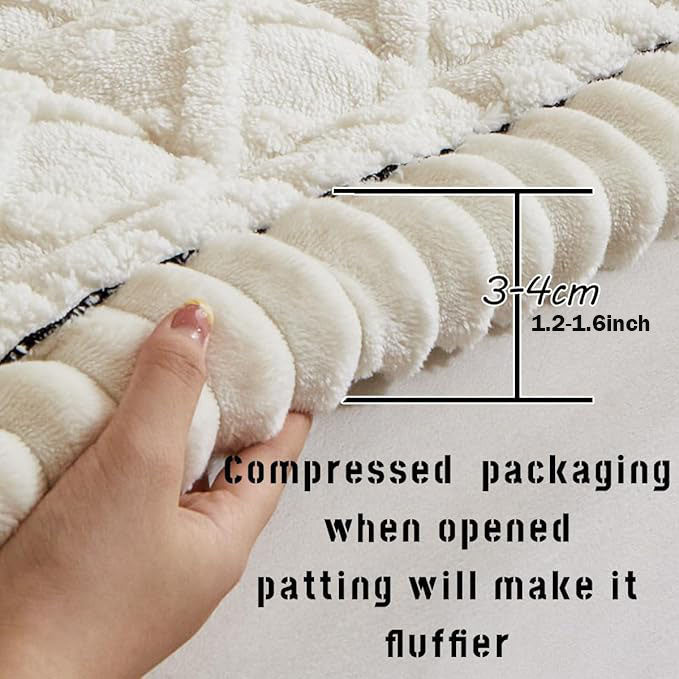 Sofa Cover Fuzzy Couch Cover for Pet, Couch Covers for Dogs Washable Non-Slip Sofa Slipcover Cushion Protector Pets Friendly Mat Bed ﻿