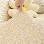 Stretch Washable Sectional Slipcovers - Non Slip L Shaped Sofa Cover with Soft Fabric, Furniture Protector