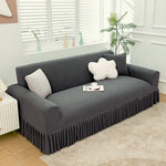 Sofa Cover Super Soft 1-Piece Sofa Slipcover for Sofas Stretch Universal Couch Covers for Living Room Easy Fit Washable Furniture Sofa Protector with Skirt ﻿