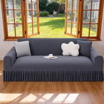 Sofa Cover Super Soft 1-Piece Sofa Slipcover for Sofas Stretch Universal Couch Covers for Living Room Easy Fit Washable Furniture Sofa Protector with Skirt ﻿