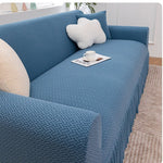 Sofa Cover Super Soft 1-Piece Sofa Slipcover for Sofas Stretch Universal Couch Covers for Living Room Easy Fit Washable Furniture Sofa Protector with Skirt ﻿