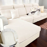 Stretch Sofa Cover - Washable Slipcover for  Sectional Slipcovers, Non-Slip Elastic Furniture Protector - Pet & Kid-Friendly
