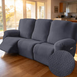 Recliner Chair Covers, Stretch Reclining Cover, Recliner Sofa Slipcovers Stripe Jacquard Recliner Couch Covers Furniture Protector Covers for Pet