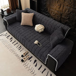 Thick Velvet Oversized Sofa Cover for 3 Cushion Couch, Washable Furniture Protector for Dogs, Non-Slip Slipcover