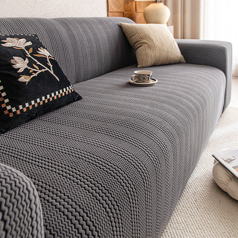 Jacquard Couch Covers Couch Living Room High Stretch Sofa Cover Pets Dogs Friendly Anti Slip Thickened Slipcovers Furniture Protector ﻿