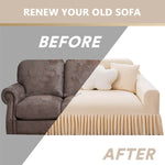 Sofa Cover Super Soft 1-Piece Sofa Slipcover for Sofas Stretch Universal Couch Covers for Living Room Easy Fit Washable Furniture Sofa Protector with Skirt ﻿