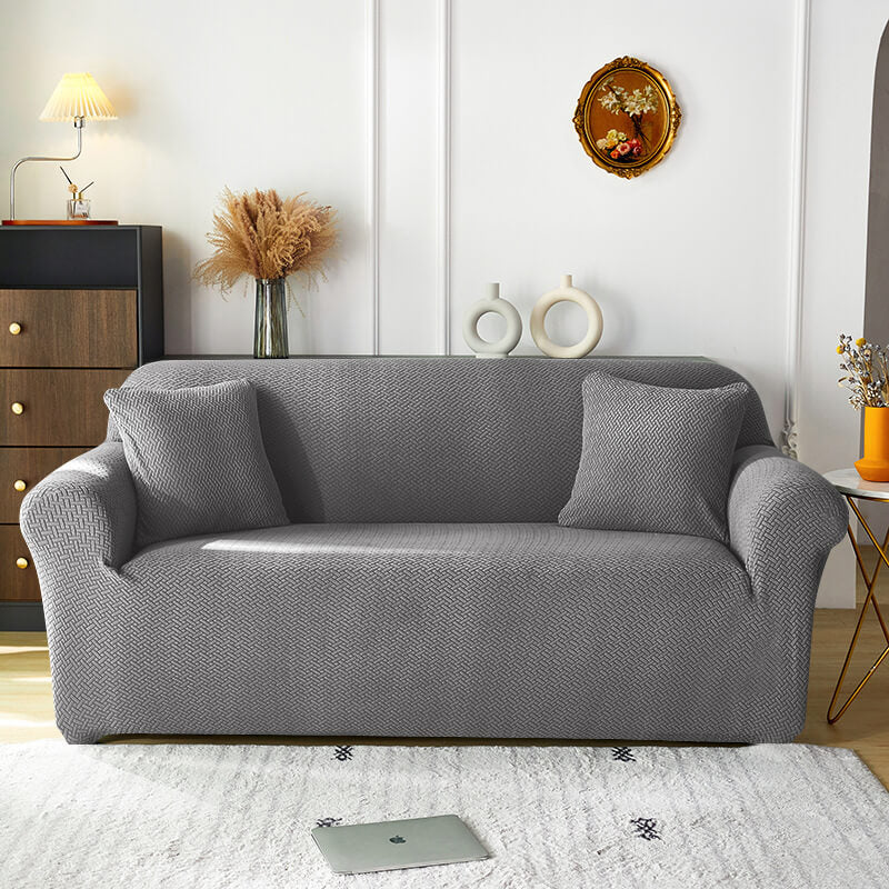 Stretch Sofa Cover - Washable Slipcover for Couch, Non-Slip Elastic Furniture Protector - Pet & Kid-Friendly