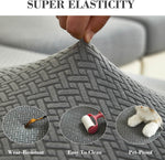 Stretch Sofa Cover - Washable Slipcover for Couch, Non-Slip Elastic Furniture Protector - Pet & Kid-Friendly