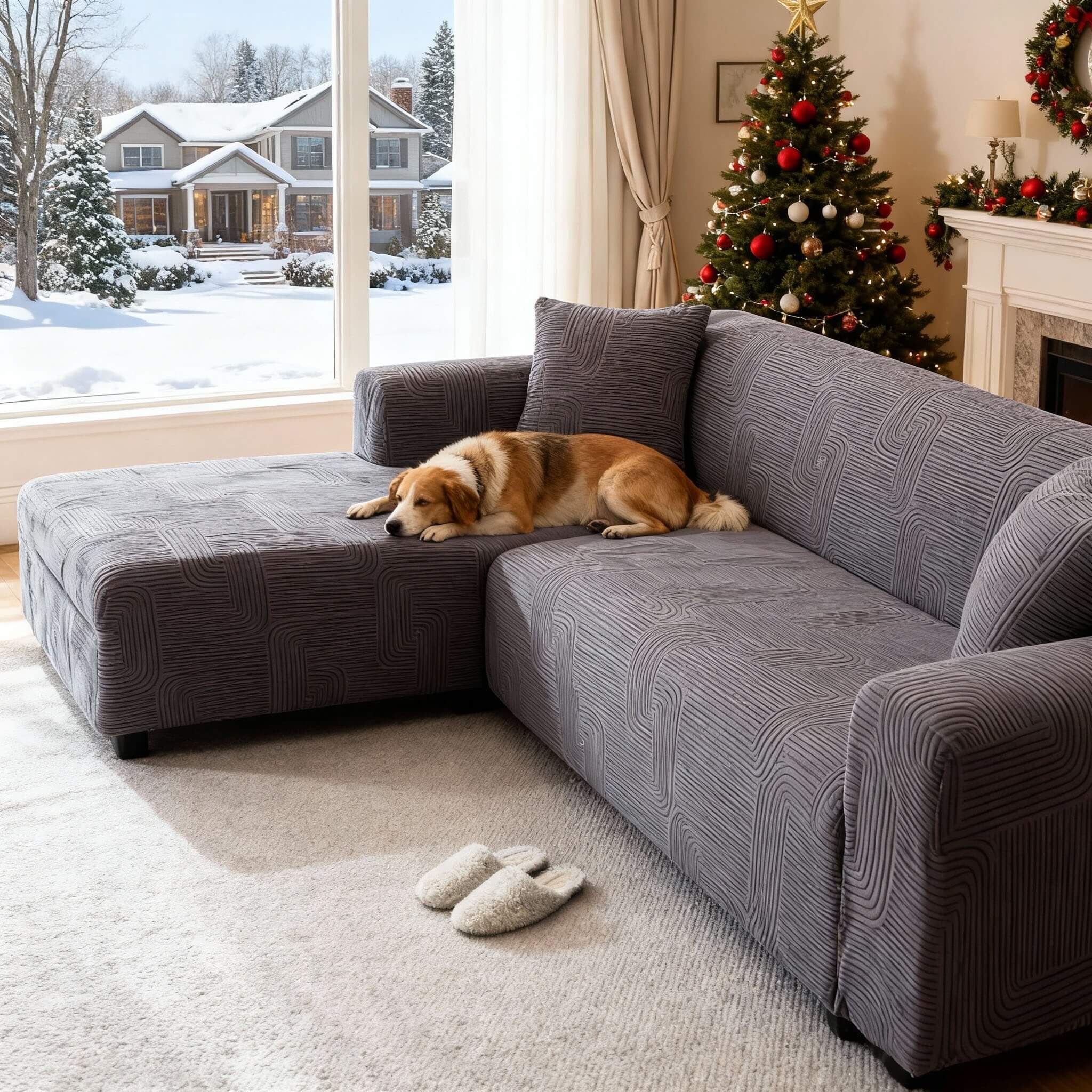 Super Stretch Sectional Sofa Cover