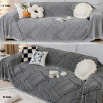 Reversible Chenille Sofa Cover, Futon Sofa Slipcover Furniture Protector, Washable Couch Cover for Kids, Dogs, Pets