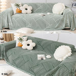 Reversible Chenille Sofa Cover, Futon Sofa Slipcover Furniture Protector, Washable Couch Cover for Kids, Dogs, Pets