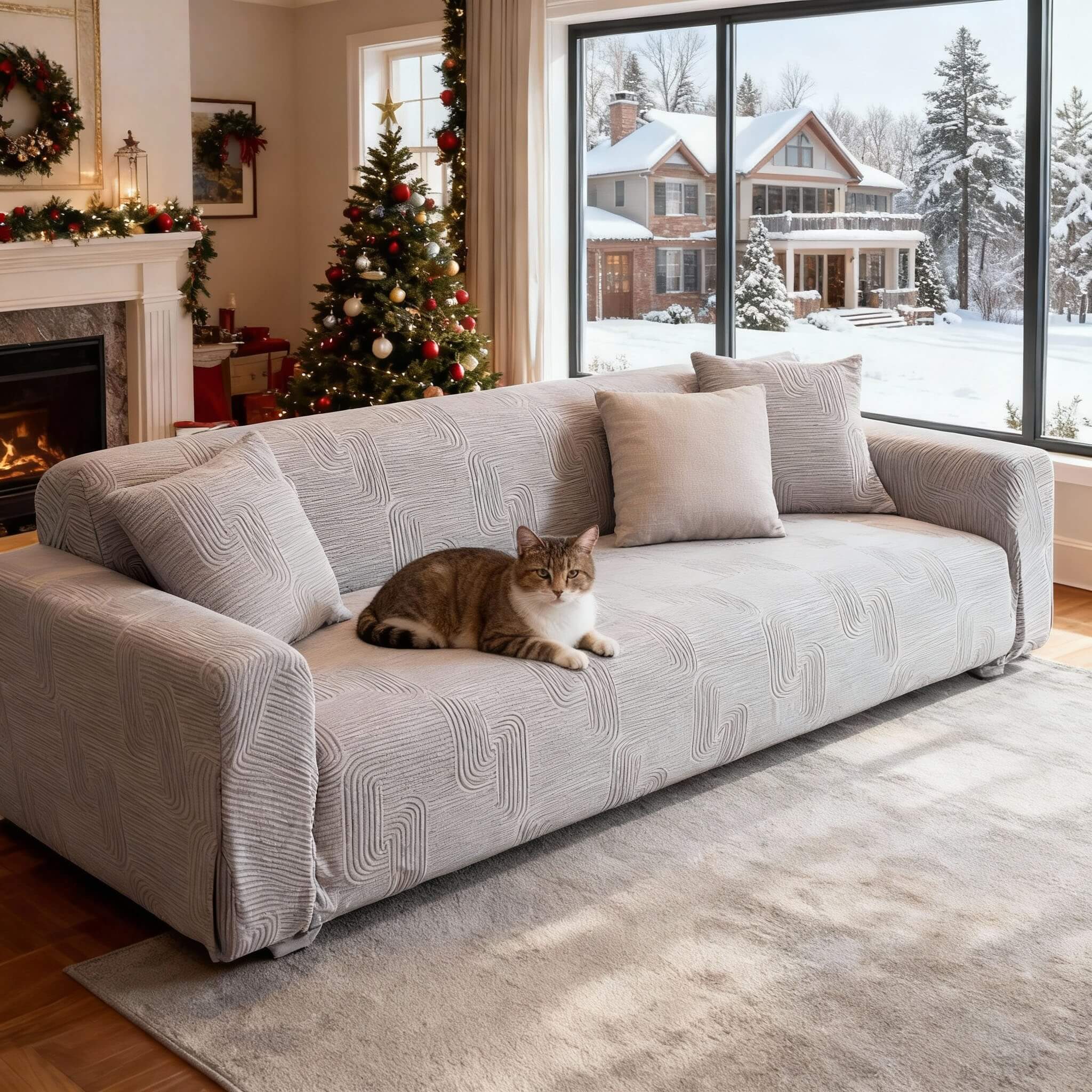 Super Stretch Sectional Sofa Cover