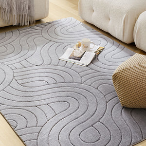 Soft Faux Fur Machine Washable Area Rug Living Room Large Rugs