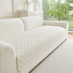 L-Shaped Sectional Sofa Cover for 3 Cushion Couch, Non Slip Waterproof Soft Cotton Slipcover, Pet Friendly Machine Washable Furniture Protector
