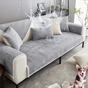 Pet Proof Sofa Cover, Waterproof & Scratch Resistant Couch Protector for Dogs Cats, Non-Slip Chenille Fabric ﻿ ﻿