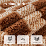  Winter Plaid Plush Sofa Cushion – Thick Warm Non-Slip Sofa Cover with Anti Cat Scratch Protection ﻿
