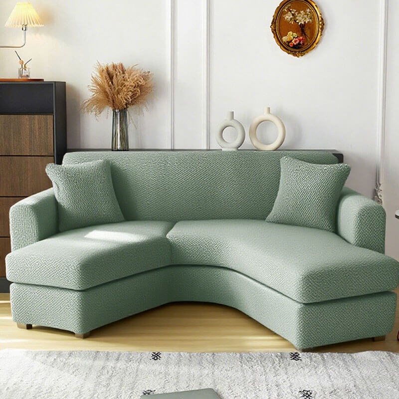 Stretch Sofa Cover - Washable Slipcover for Couch, Non-Slip Elastic Furniture Protector - Pet & Kid-Friendly