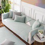 Non-Slip Linen Sofa Cover for Sectionals - Perfect Fit, Wrinkle Resistant & Machine Washable