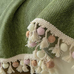 Vintage Couch Cover for Dogs Couch Cushion Covers with Tassel