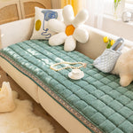 Funny Couch Cover Magic Sofa Cotton Protective Couch Cover Large Plaid Square Pet Mat Bed Couch Cover