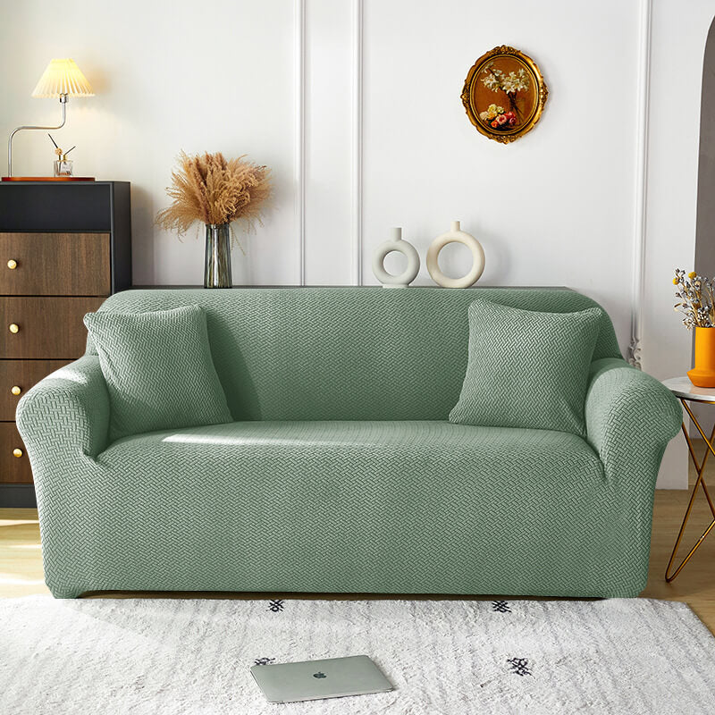 Stretch Sofa Cover - Washable Slipcover for Couch, Non-Slip Elastic Furniture Protector - Pet & Kid-Friendly