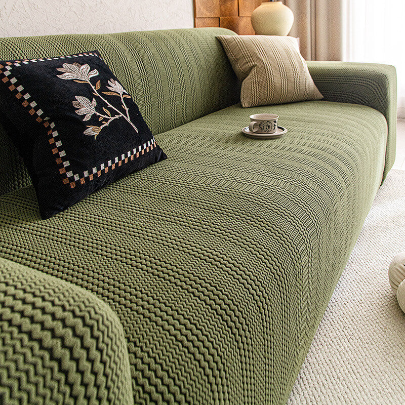 Jacquard Couch Covers Couch Living Room High Stretch Sofa Cover Pets Dogs Friendly Anti Slip Thickened Slipcovers Furniture Protector ﻿