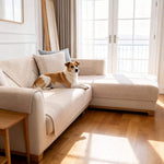 Linen Sofa Protector Cover for Pets, Sectional Sofa Cover