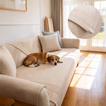 Linen Sofa Protector Cover for Pets, Sectional Sofa Cover