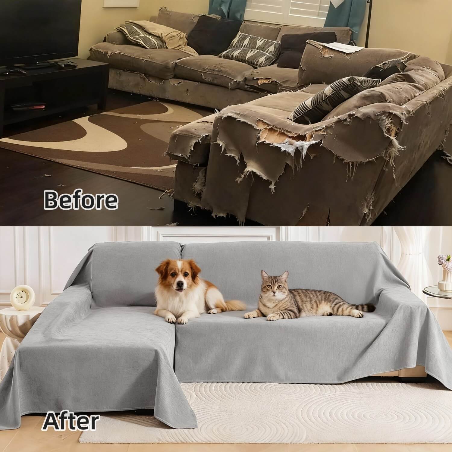 Waterproof Sofa Covers for Dogs Cats Home pet Couch Protector , Blanket Couch Cover