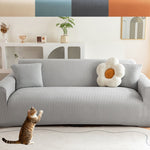 Stretch Sofa Cover - Washable Slipcover for Couch, Non-Slip Elastic Furniture Protector - Pet & Kid-Friendly