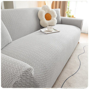 Stretch Sofa Cover - Washable Slipcover for Couch, Non-Slip Elastic Furniture Protector - Pet & Kid-Friendly