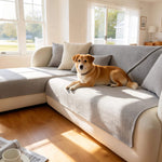 Linen Sofa Protector Cover for Pets, Sectional Sofa Cover