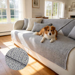 Linen Sofa Protector Cover for Pets, Sectional Sofa Cover