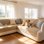Linen Sofa Protector Cover for Pets, Sectional Sofa Cover