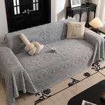 Non Slip Plush Jacquard Sofa Blanket Couch Cover| Multifunctional Furniture Protector for Pets, Slipcover for Sectional, Loveseat, Recliner, Chair, Decorative Home Decor ﻿ ﻿