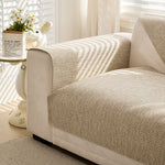 Luxury Linen Couch Cover - Soft, Washable & Non-Slip Sofa Slipcover for 3-Seater Couches | Stretchable Furniture Protector