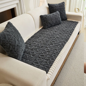 Sofa Cover Fuzzy Couch Cover for Pet, Couch Covers for Dogs Washable Non-Slip Sofa Slipcover Cushion Protector Pets Friendly Mat Bed ﻿